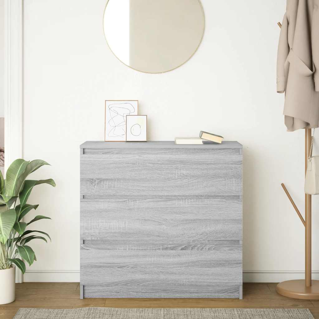 Sideboard Gray Sonoma 80x35x76 cm Particleboard