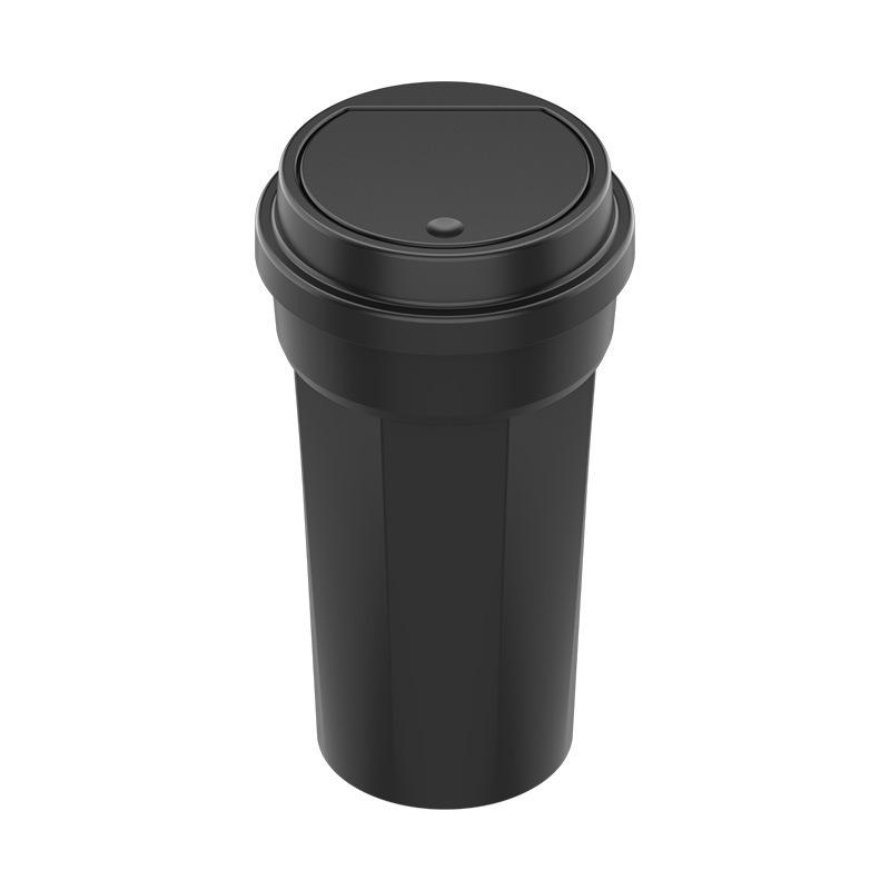 Mini Car Trash & Storage Bin with Cup Holder