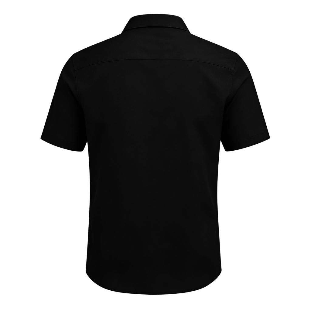Men's Short Sleeve Button Down Shirt Casual Loose Fit Lightweight Summer Daily Shirt with Collar and Front Button Closure