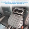 Car Center Console Armrest PU Leather Car Armrest Cushion with Cup Phone and Two Side Storage Universal Car Armrest Protector for Most Vehicles