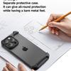 Metal Corner Bumper Phone Case IPhone 16 Pro Max 15 14 13 Shockproof Slim Fit Cover