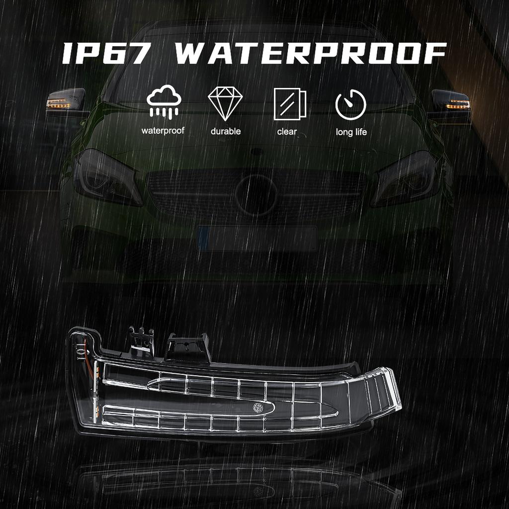 LED Side Rear View Mirror Indicators Turn Signal Lights For Mercedes-Benz W221 W212 W204 W176 W246 A2129067501