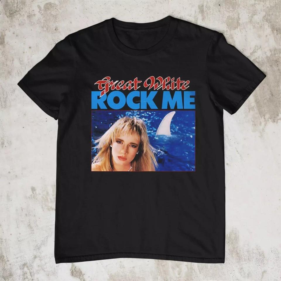 Rare Great White Band Gift Fans S-234XL Black Shirt E1034 Unisex T-Shirt XXXL