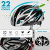 Queshark Lightweight Cycling Helmet Integrally Molded Mountain Road Bike Cycling Safety Cap M Size 56cm-62cm