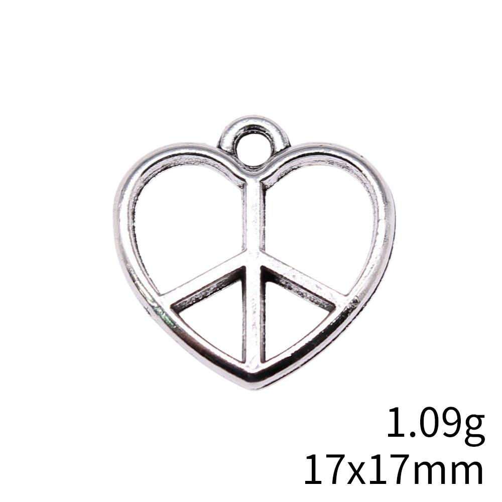 Valentinstag Großpackung Anhänger Friedenssymbol Anhänger Anhänger Rucksackanhänger Set