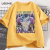 Alpha Male Unicorn Cat T-Shirt Men Ironic 90s Vintage Funny Rainbow Meme Tee Shirt Weird Cat T Shirt Casual Cotton Clothes