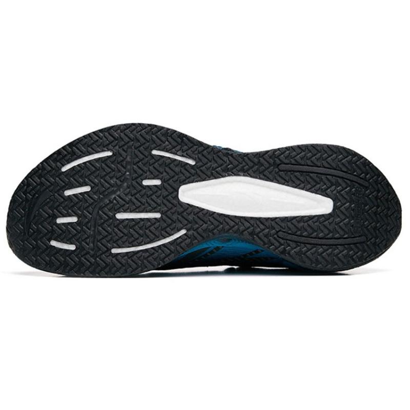 ANTA Hao Rise 1 Running Shoes Men's Low top Black/Chlorine Blue/Nano Silver Sneakers 112255599A-3