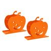 2pcs Cute Pumpkin Napkin Holder  Iron Paper Napkin Holder Hollow Decorative Tissue Dispenser 
