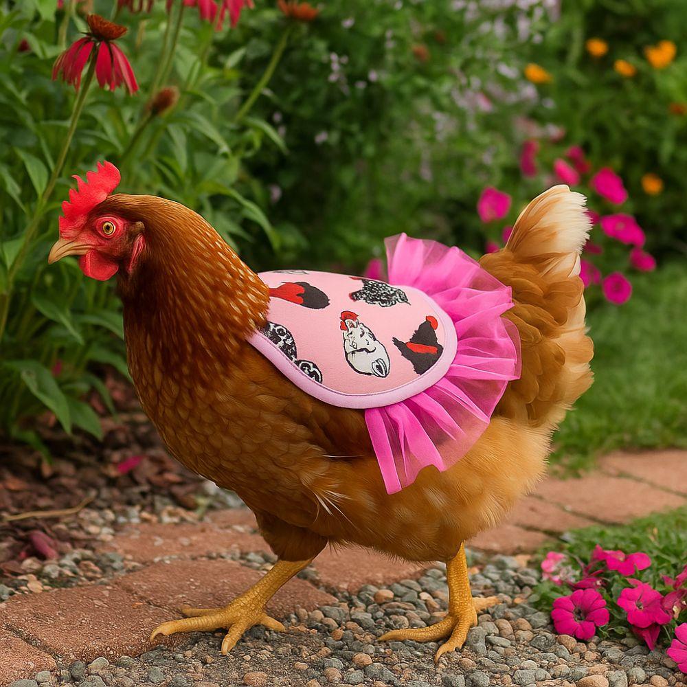 Poultry Supplies Adjustable Hen Apron Waterproof Washable Poultry Back Protector Breathable Feather Protector Chicken Clothing