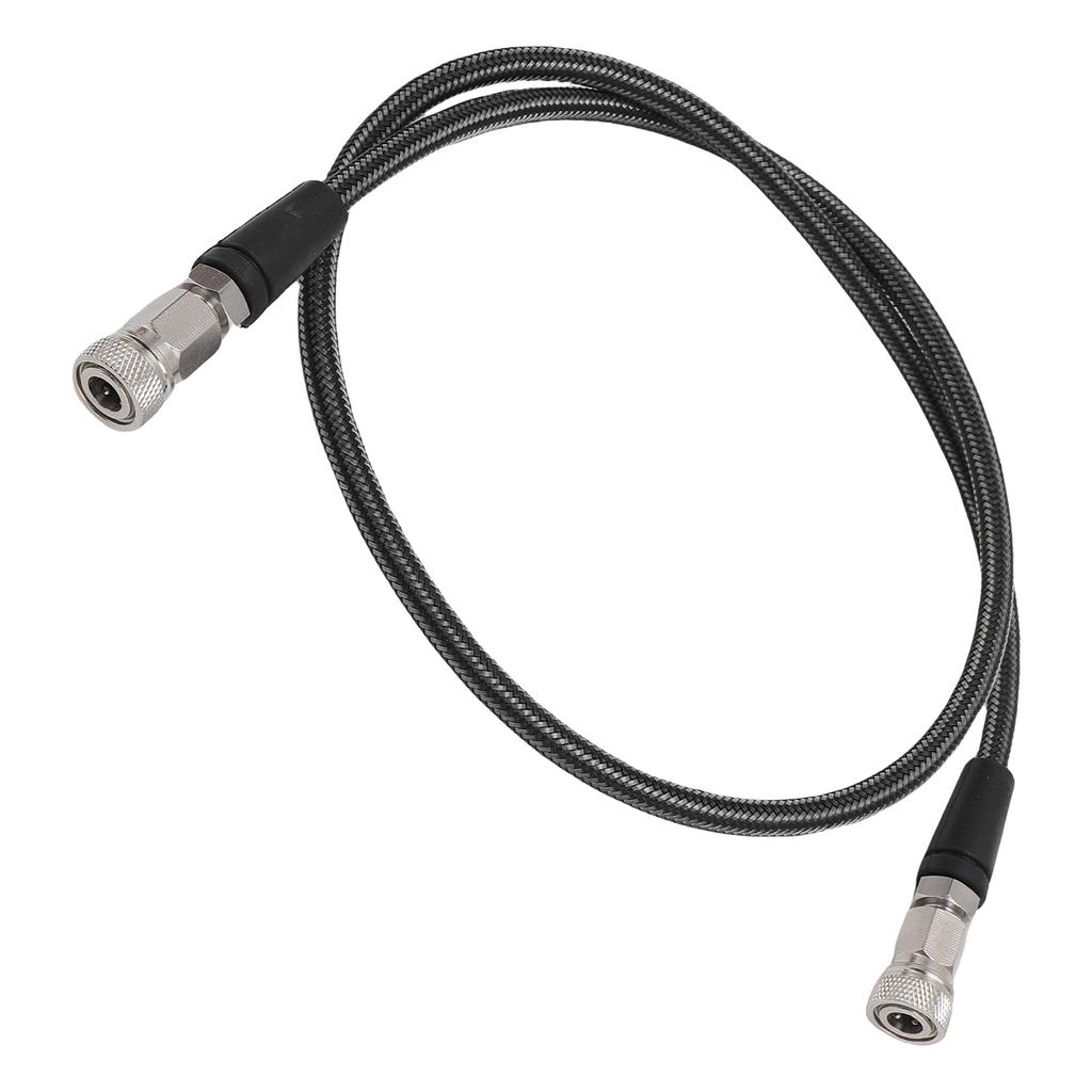 Pressure Inflation Hose 39 Inch 8mm Quick Connector Carbon Fiber Woven Stainless Steel High