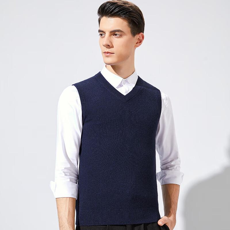 Antonio Men's 100% Cashmere V-Neck Knit Vest