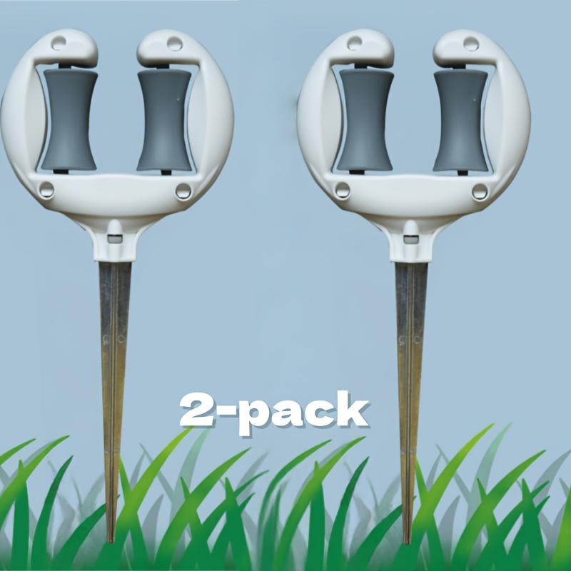 

2pcs Garden Hose Holders for Gardening And Watering Designed for Outdoor Plants Featuring a Gravity-Compliant Structure 2pcs белый
