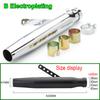 Universal Motorbike Exhaust Pipe Vintage Classic Electroplating 38-45mm Motorcycle Modified Accessories Exhaust Tail Section