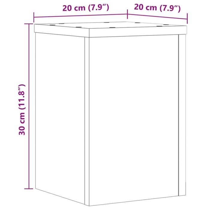 VidaXL Plant Stands 2 Pcs Sonoma Oak Engineered Wood, Flower Stand, Pot Stand, Plant Support 852899