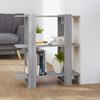 VidaXL Bookcase-Room Divider Sonoma Grey 80x30x87 Cm