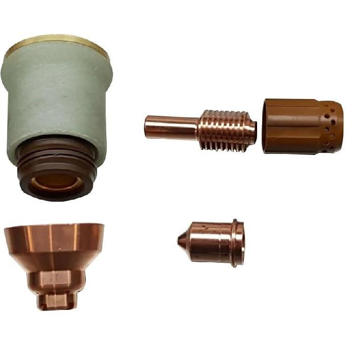 Tools Compatible with 10pcs Plasma Cutter 51206 Tips + 52574 Electrodes Razorweld X45 Kit Copper Plasma Cutting Torch Consumables Welding Tools