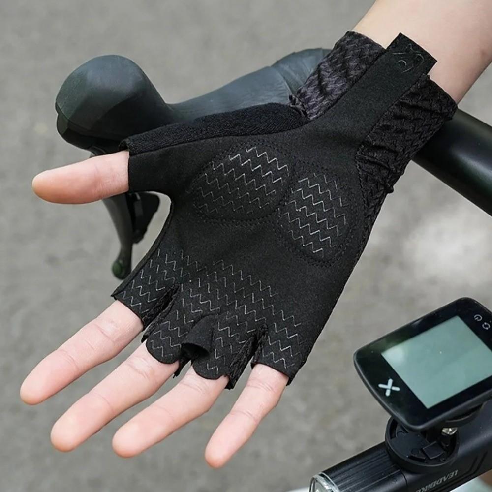 1Pair Breathable Cycling Bike Gloves Shock Absorption Bicycle Gloves Outdoor Sports