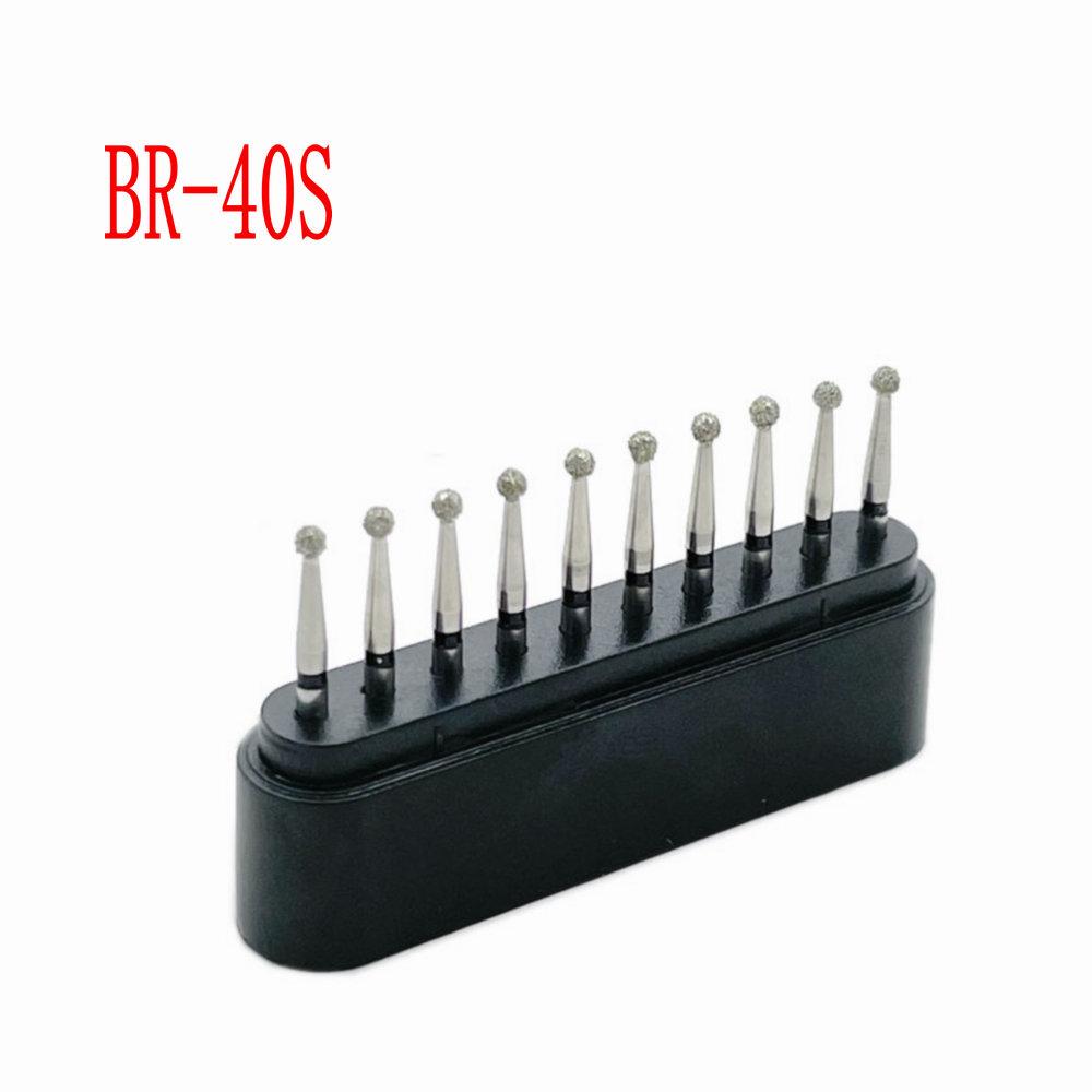 10pcs/box Dental Diamond Burs Drill FG Diamond 1.6mm Shank for High Speed Handpiece Burs