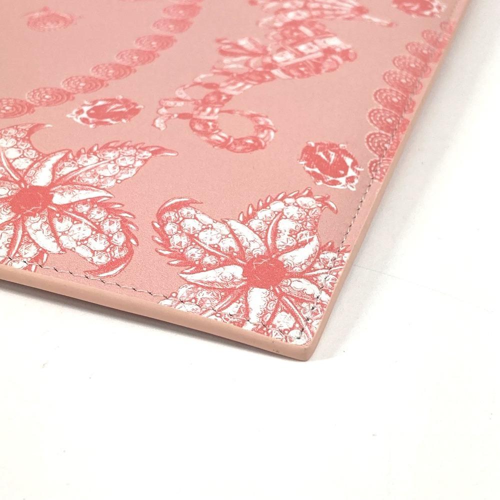 TIFFANY&Co. Logo Bag Pouch Clutch Bag Leather pink/TIFFANY & Co. Blue