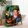 1pc Blanket The Wizard of Oz Print Design, Lightweight Blanket for Sofa, Bed- Soft &Warm, Gift for All Seasons like Christmas, Halloween