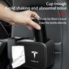 Car Sticker Tesla Car Multi-Functional Trash Can Cup Holder 2-In-1 Seat Back Hanging For Tesla Model 3 Y S X 2021 Roadster Cyber
