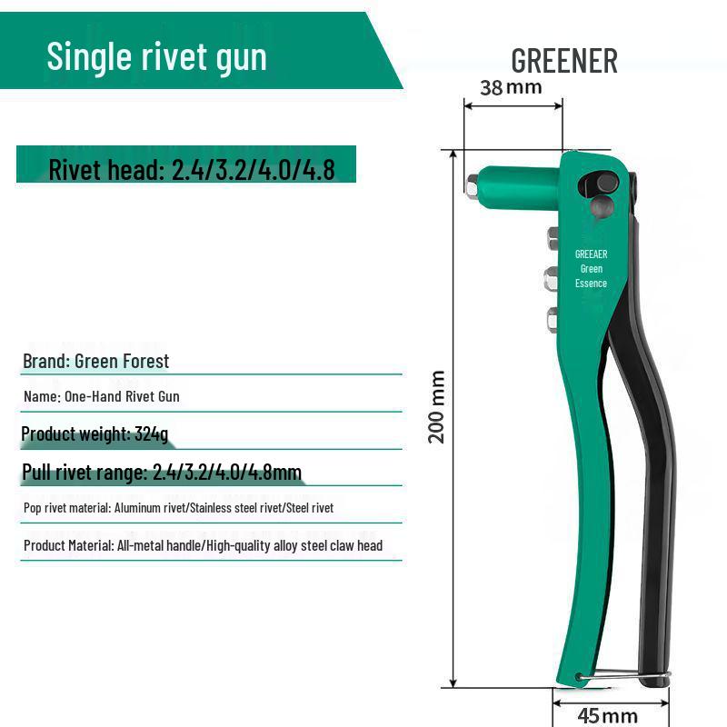 Manual Labor-Saving Rivet Gun for Core Pulling & Nut Riveting, Household Use