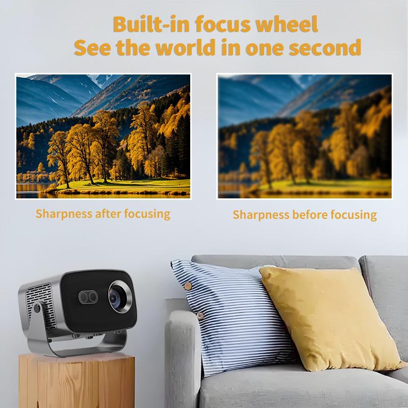 V100 Ultra HD Android Smart Portable Manual Focus Projector