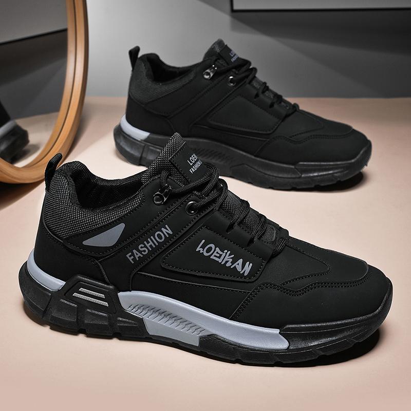 

Мужские ботинки на платформе с нескользящей подошвой, защитные, удобные, трендовые, для путешествий, для активного отдыха, для пеших прогулок, повседневные 46 чёрный