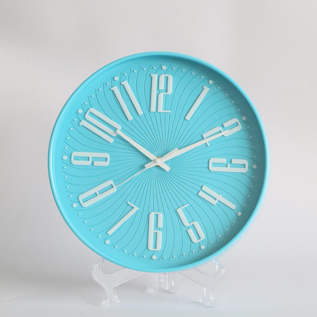 12 Zoll 30CM Leise Wanduhr, Kreativ und Modisch, Dreidimensionale Digitale Minimalistische Uhr für Zuhause Wohnzimmer