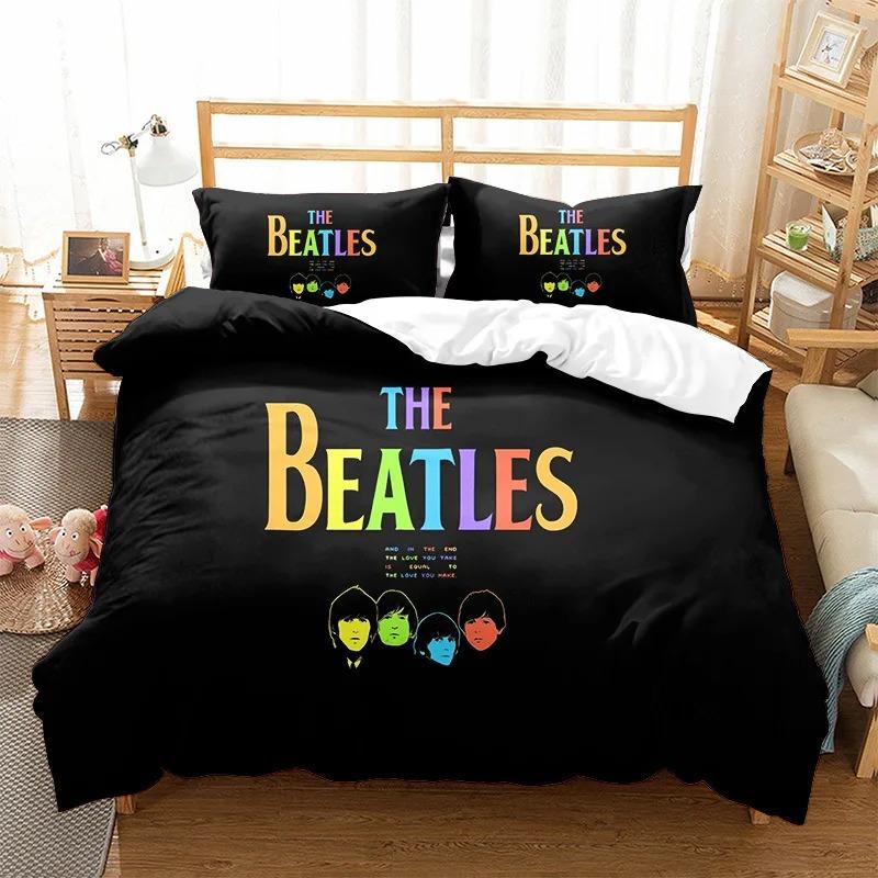 Comforter Rock Band The Fab Four Bedding Setsrock Band Mop-Tops Printed Futon Those Lads From Liverpool For Teenagers
