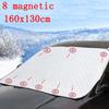 Car Shield Cover Magnetic Sun Shade For Front Windshield Block Cover Winter Snow Automobiles Windscreen Exterior Mat Accessories