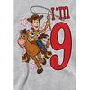 Toy Story Childrens/Kids IÂ´m 9 Woody Heather Birthday Pullover Hoodie