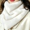 Women'S Autumn Winter Warm Faux Mink Scarf, Temperament All-Match Faux Neck Protector All-Match Neck Scarf