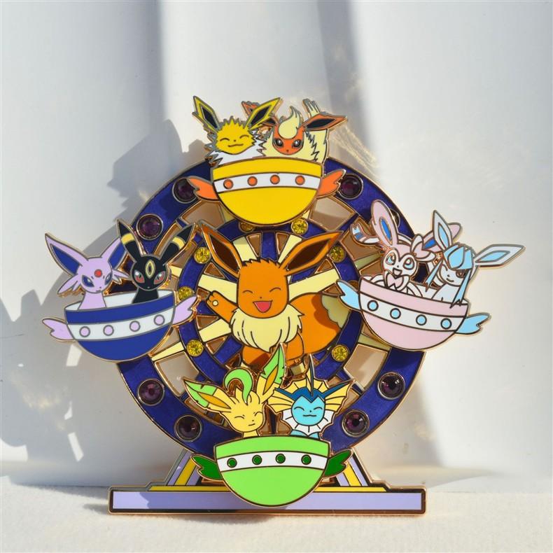 Anime Game Pokemon Brooches for Clothing Women Men Badges Lapel Pins for Backpack Hard Enamel Pins Fashion Accessories