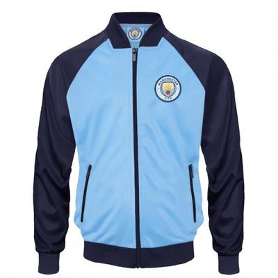 Manchester City FC Jungen Retro Trainingsjacke