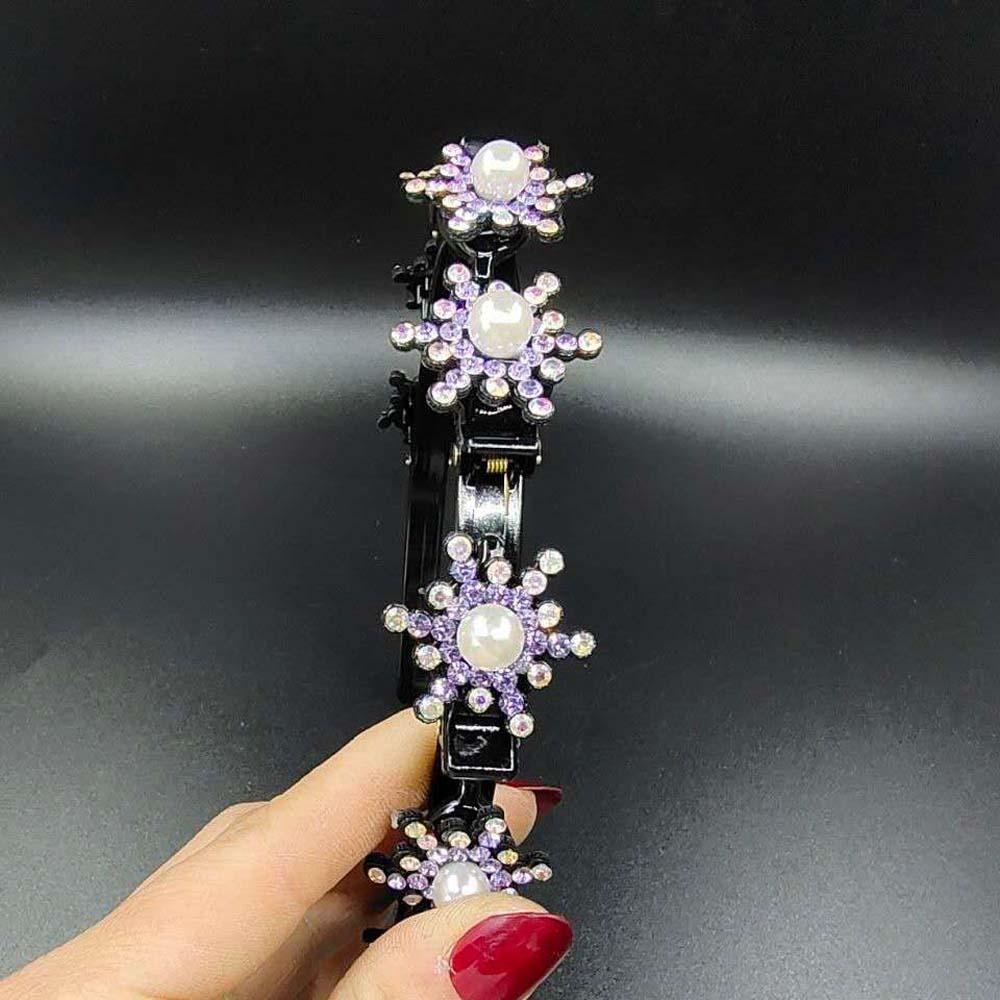 Sweet Women Pearl Hair Hoop Snowflake Star Hairband Fashion Hair Bands with Clips  Banquet