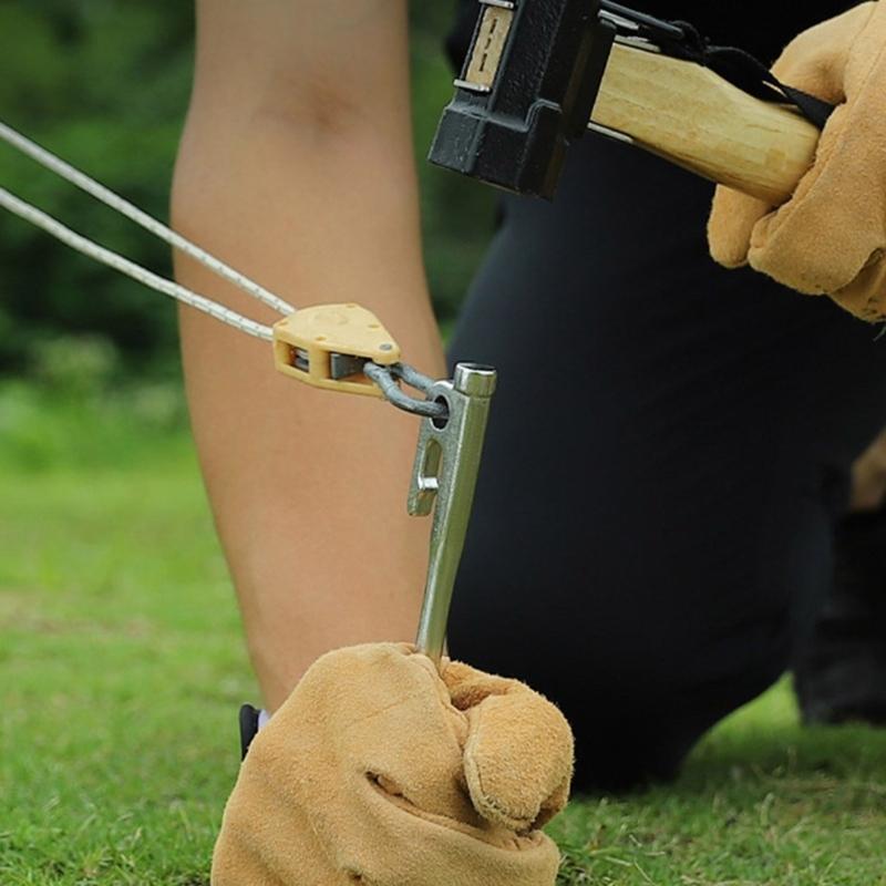 Outdoor Campings Stake Campings Anchors Peg Stainless Steels Tent Stake Replacement Yard Lawns Peg with Bag Enduring