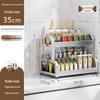 316 Stainless Steel 2-Tier Countertop Kitchen Organizer