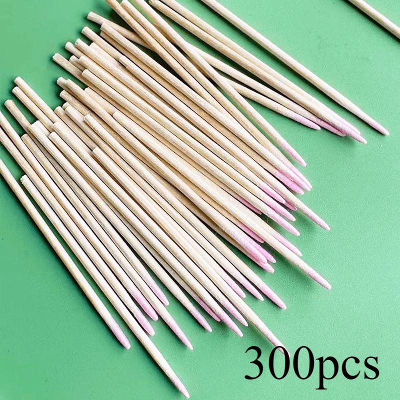 Unscented Cotton Swabs 10cm 3.94in with Precise Pointed Multi-purpose precision wooden swabs Gentle Make-up Removal, and Portable Nail Polish Remover