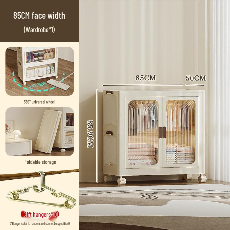 Children's Multi-layer Folding Wardrobe Storage Cabinet for Baby Clothes