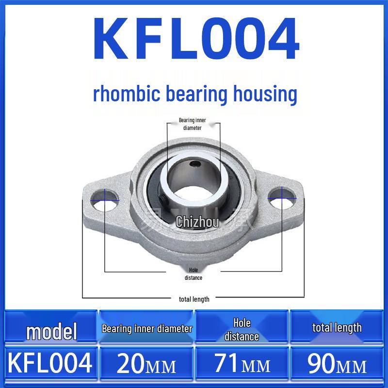 Zinc Alloy Diamond Flange Bearing KFL Series: KFL08, KFL000-KFL006