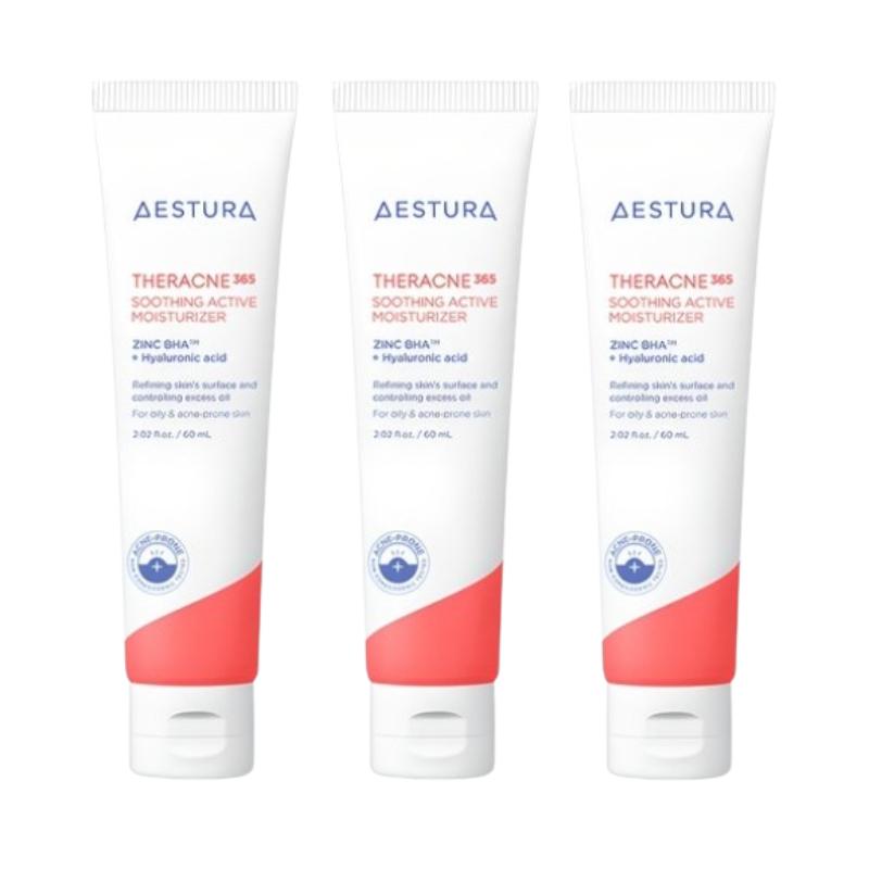 AESTURA Theracne 365 Soothing Active Moisturizer 60ml – Oil Moisture Balance Cream for Oily Acne-Prone Skin