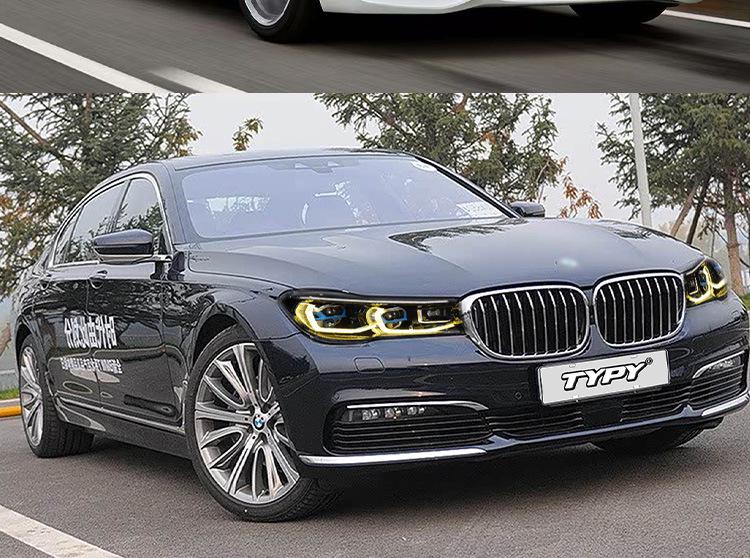 Headlight Assembly for BMW 7 Series G11/G12 (2016-2018) with New LED Daytime Running Lights, No Bumper Modification Required