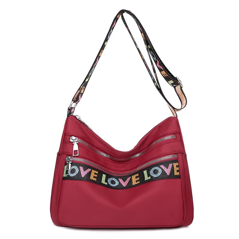 Dámská crossbody taška Vodotěsná nylonová Oxford taška přes rameno Poslovská taška Ležérní velkokapacitní kabelka Dámská cestovní nákupní taška