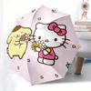 1pc Hello Kitty Pompompurin Flowers Friendship Umbrella with Plastic Handle,Suitable for All Seasons Home Travel Outdoor UmbrellaSanlio565