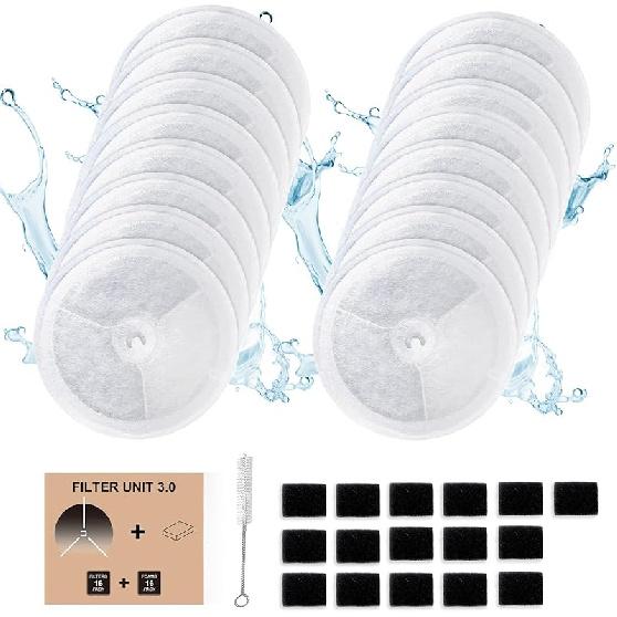 12 PCS Filter Unit 3.0 Pet Cat Kit Water Fountain Filters 2025 New Fit For E versweet Solo 2/Solo SE, E versweet 3 Pro/2S/3, Including Replacement