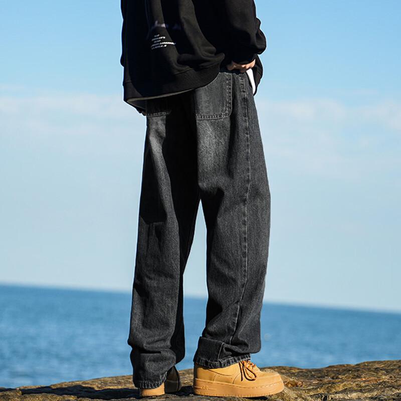 TonLion Men's 2025 Autumn Versatile Straight-Leg Jeans