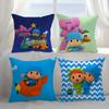 Cartoon Cute P-Pocoyo Pillow Case Sofa Short Plush Double-sided HD Printing Room Home Office Gift Cushion Cover