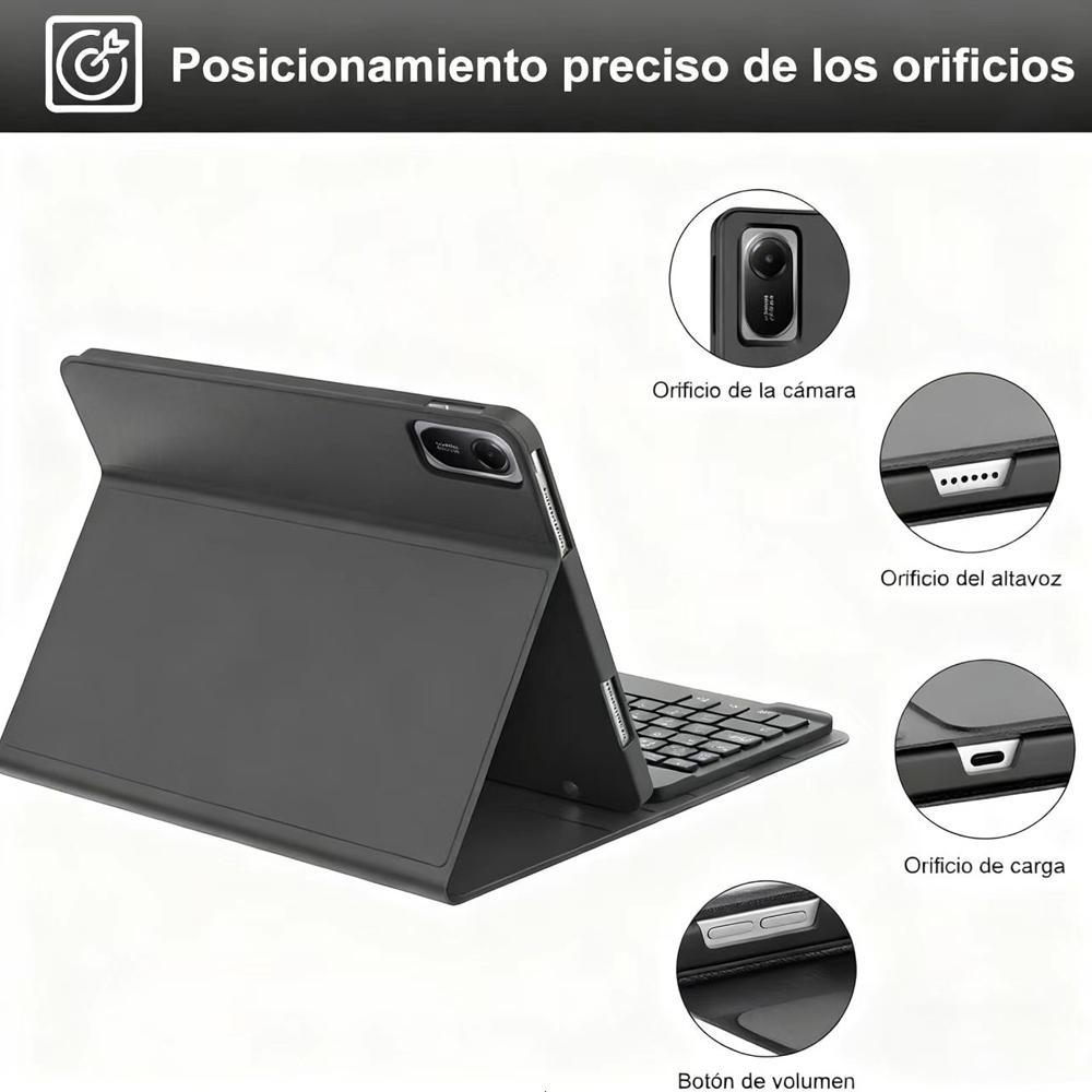Tastaturhülle für Redmi Pad 2 11 Zoll Hülle, Tastaturabdeckung für Redmi Pad 2 11-Zoll-Tablet-Hülle mit Stifthalter