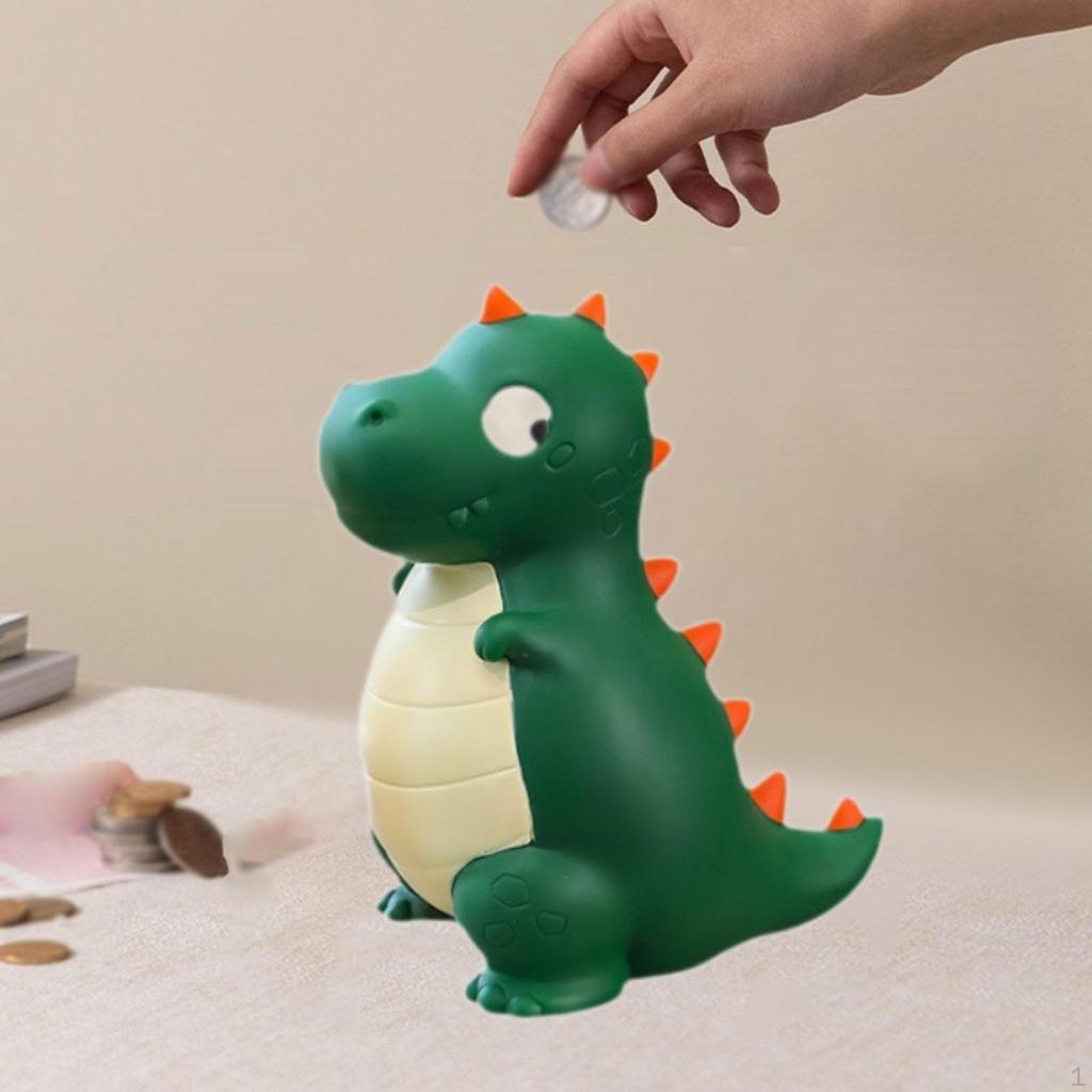Dinosaur Money Bank Organizer for Kids Room Table Display